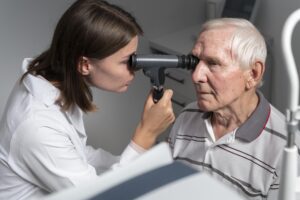 Diagnóstico de doença de Alzheimer por exame dos olhos